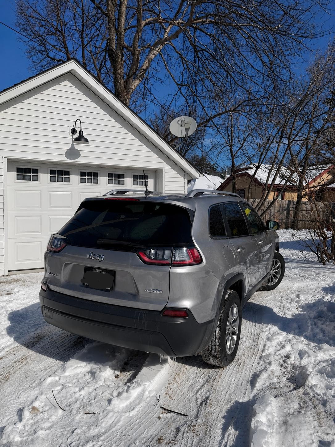 Barkside Bungalow private parking spot view 2